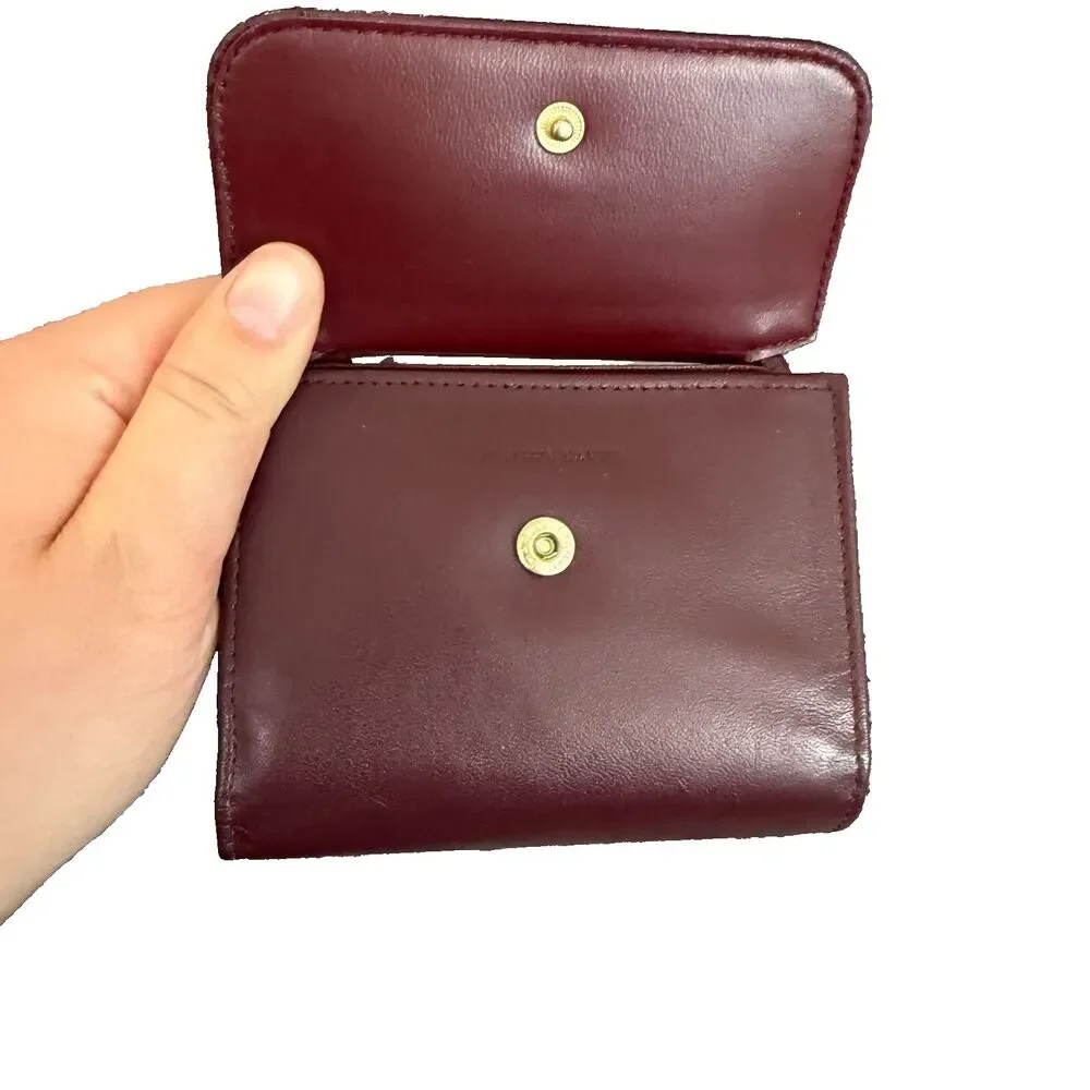 1970s Princess Gardener Vintage Leather Maroon Burgundy, Preloved